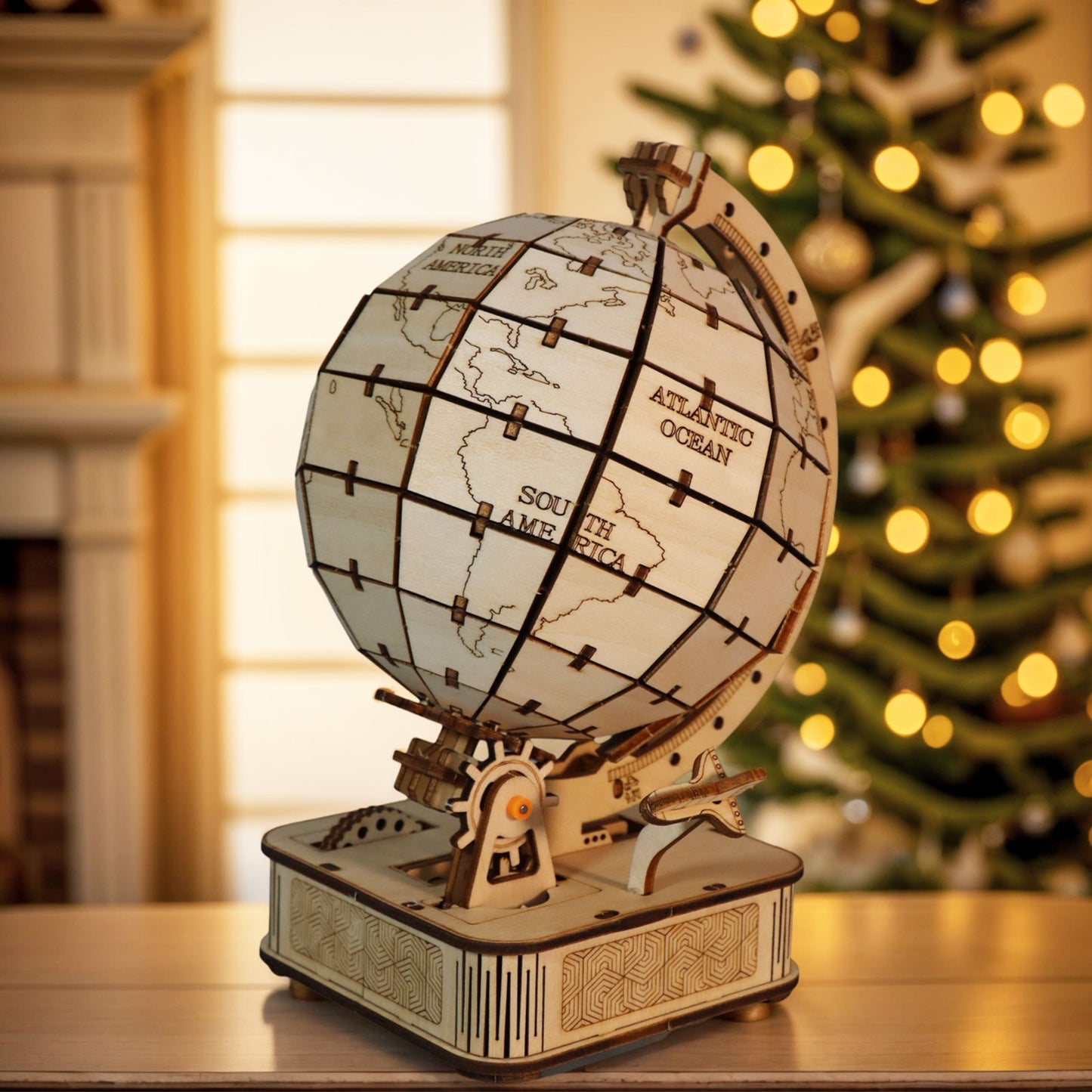 Sales Are Prohibited On The TEMU And SHEIN - 3D Wooden Puzzle Globe. Model Kits DIY Crafts Handmade Christmas Gifts