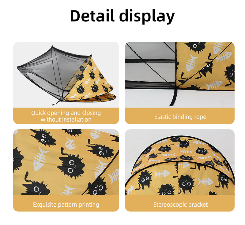 Full-Coverage Installation-Free Mosquito Net For Dorm Rooms Student Rooms Home Bedrooms And Camping