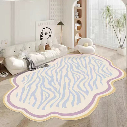 Bedside Rug Mat Home Use Cream Style Floor Mat