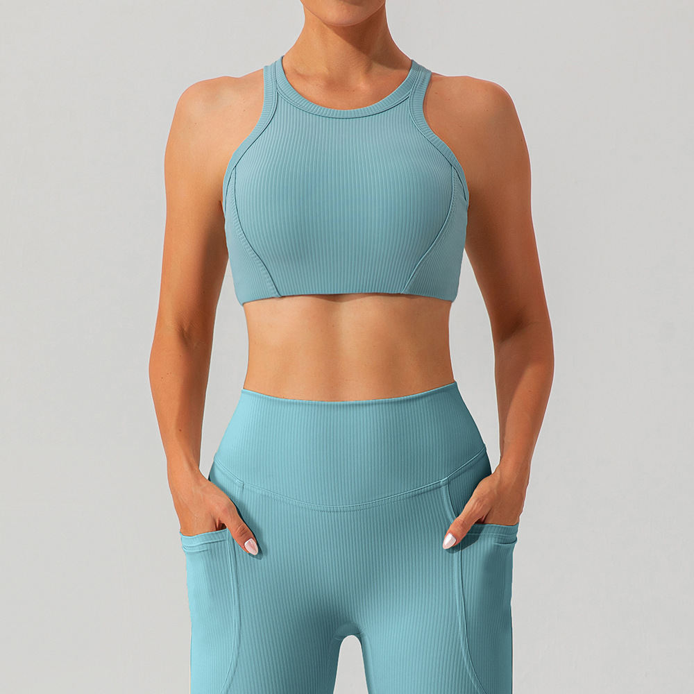 Sling Beautiful Back Thread Yoga Bra Quick-drying