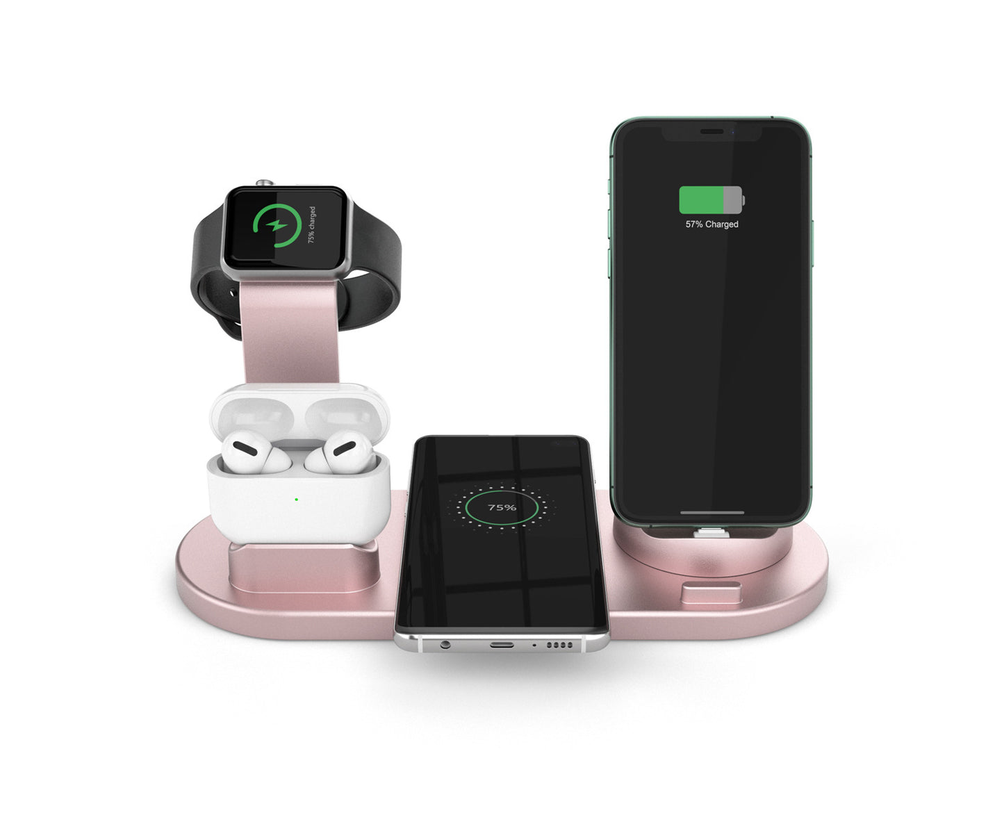 Six-in-one Multifunctional Wireless Vertical Desktop Phone Charging Bracket