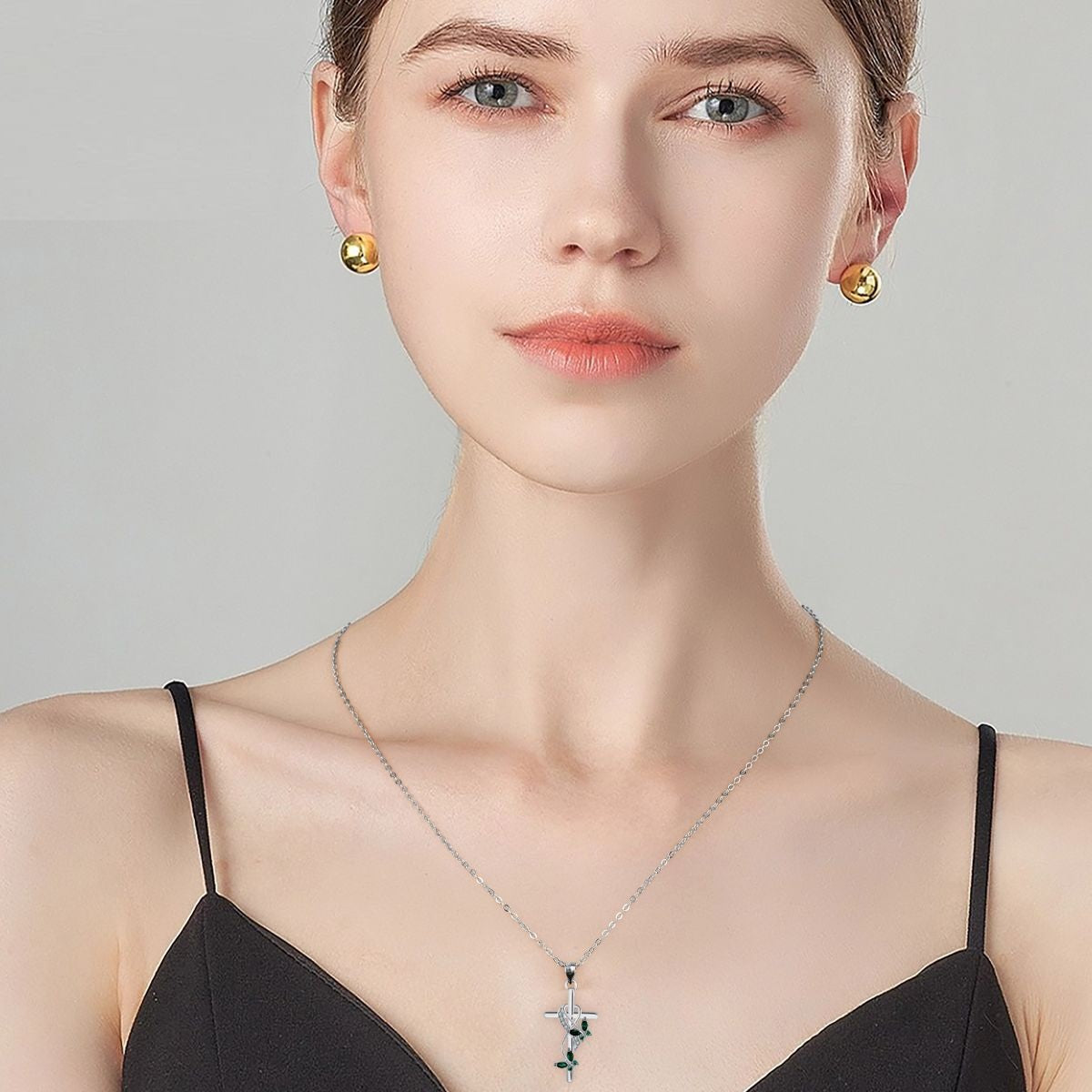 Best Seller In Europe And America Infinite Cross Butterfly Necklace Female Romantic High Sense