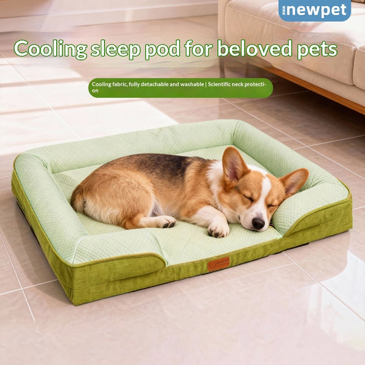 Summer Cooling Detachable And Washable Dog Bed Cat Sofa Pet Nest