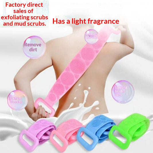 Silicone Bath ScrubberPowerful Back-scrubbing For Men And Women