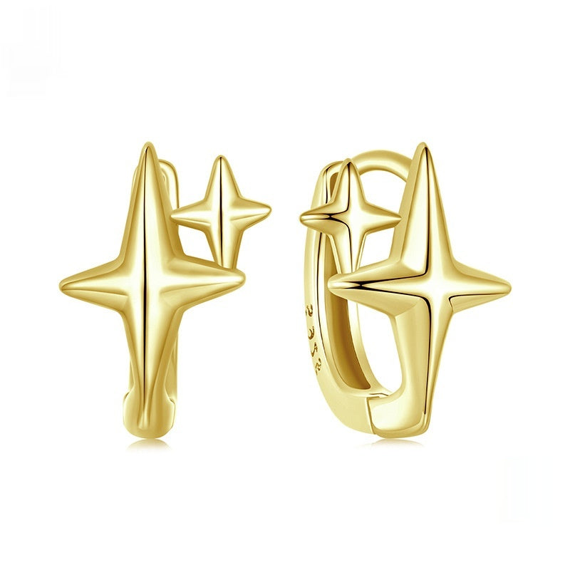Minimalist Star Ear Clip Sterling Silver Accessories