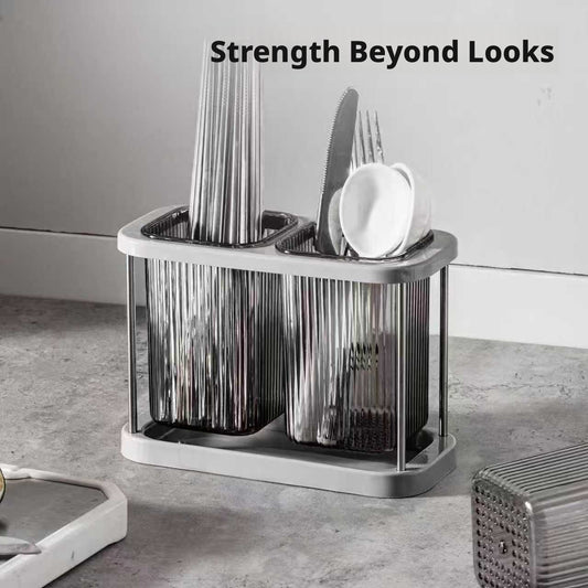 Double-cup chopstick cage-gray-PET+PP+ metal-1 piece