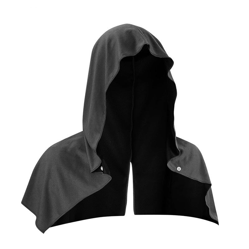 Quick Drying Sports Towel U-shaped Hoodie Cooling Towel Sun Protection Beach Cool Towel For Camping Gym Swimming Running Yoga