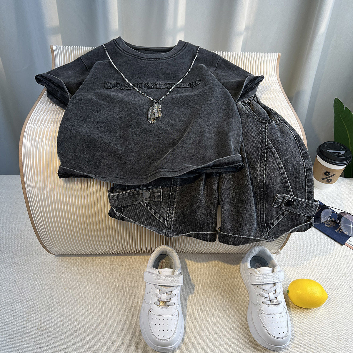 Boys' Korean-style Handsome Short-sleeve Summer Outfit