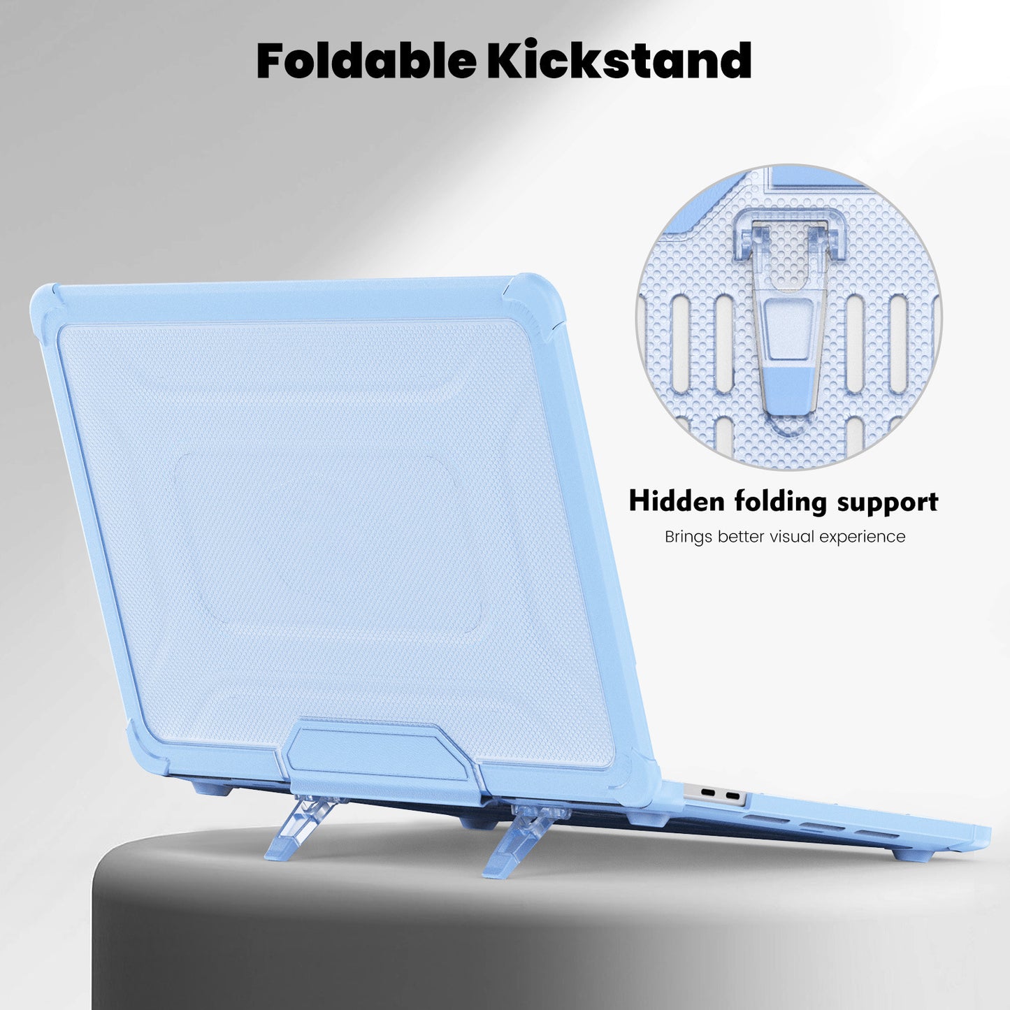 Air13 Laptop Case Transparent Frosted Cooling Bracket Anti-fall Shell
