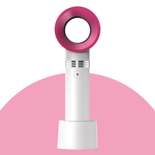 Portable Mini Hand-held Small Folding Desk Fan Cooler Cooling USB Rechargeable---white