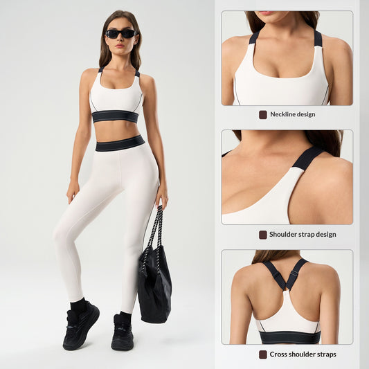 Womens Shock-Proof Back-Support Fitness Yoga Bra
