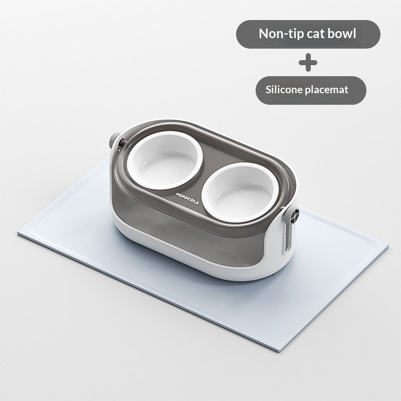 Neck Friendly Cat Bowl Ceramic Cat Food Dish Pet Cat Feeding Bowl