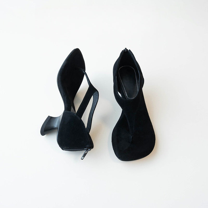 Womens Slip-on Square-toe Fashion Sandals
