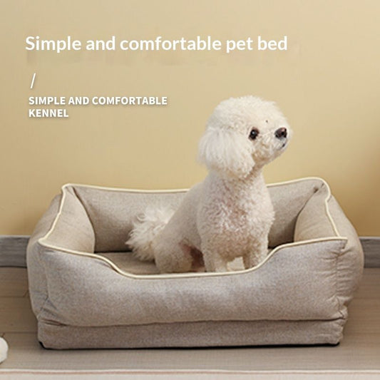 Removable Washable Pet Bed - Four Season Warm Dog Cat Nest Soft Cushion For Indoor Use