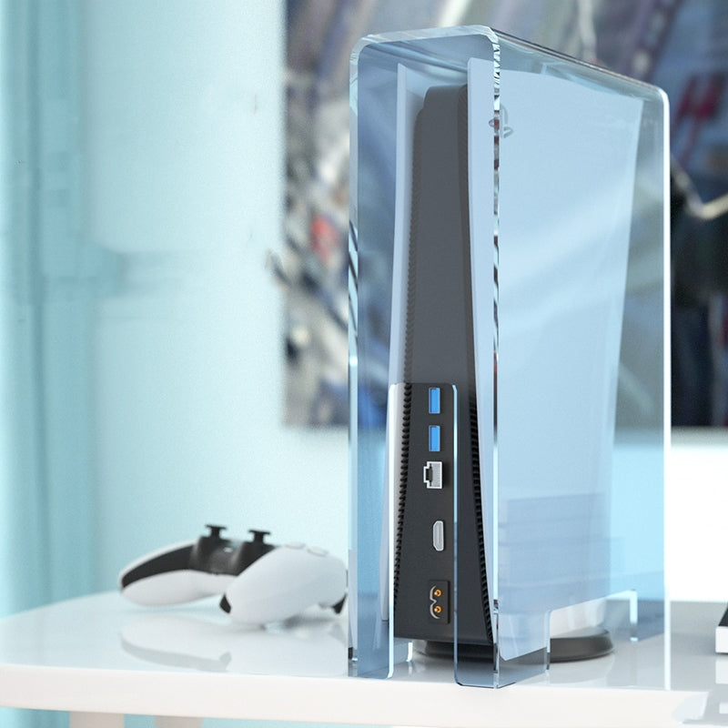 Handle Storage Box Acrylic Ps4slim Host Cooling Game Console Protection Case