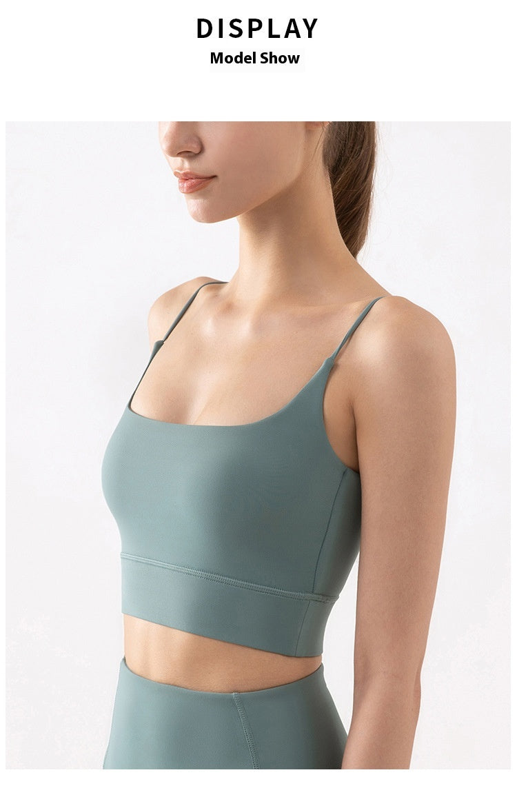 Thin Shoulder Beauty Back Exercise Vest With Chest Pad Female Yoga European And American Style Sling Workout Underwear