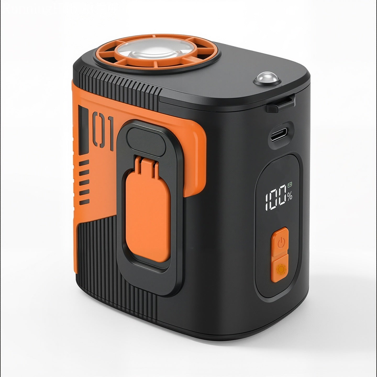 Speed-Adjustable High-Speed Cooling Fan With USB And Digital Display