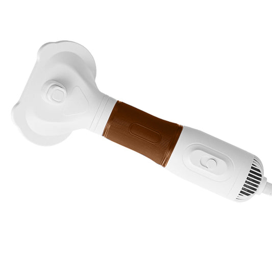 Pet Hair Dryer With Slicker Brush Low Noise 600W 3 Temperature Adjustable 3 In 1 Grooming Dog Blow Dryer For Cats Coffee