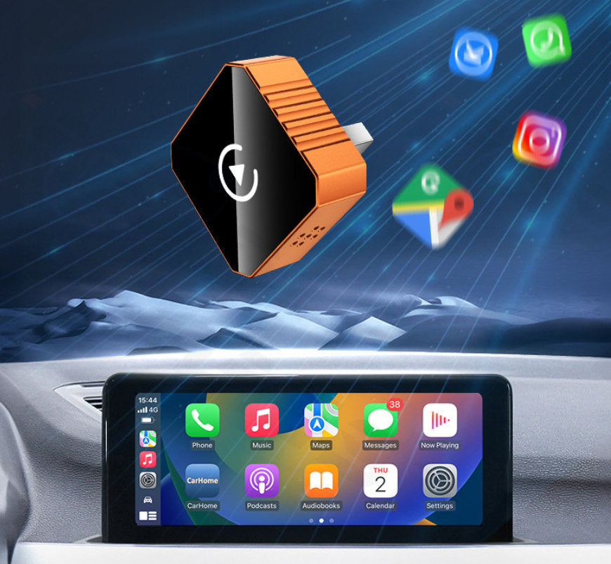 Orange Smart In-car Android Box For Vehicle Connectivity