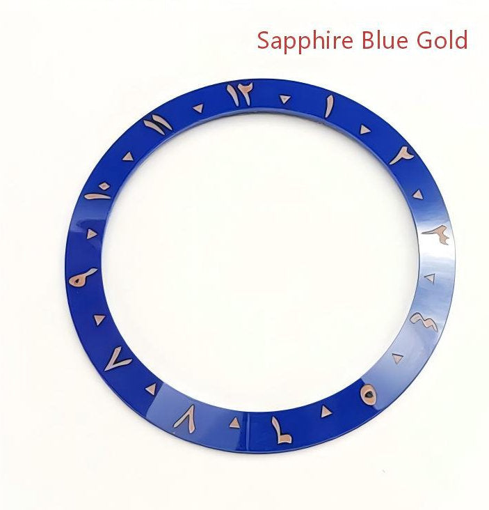 Watch Accessory 38mm Ceramic Bezel Ring, Vintage Arabic Numeral Design, Compatible With A 40mm Watch Case