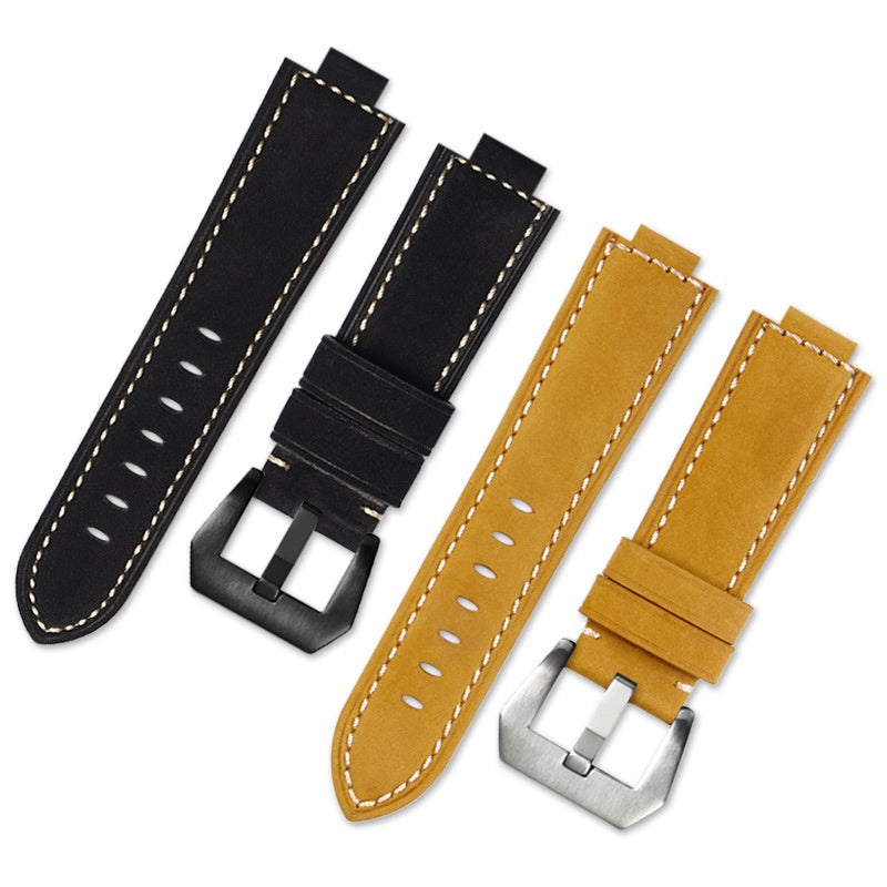 Genuine Leather Cowhide Watch Strap Accessories Compatible With