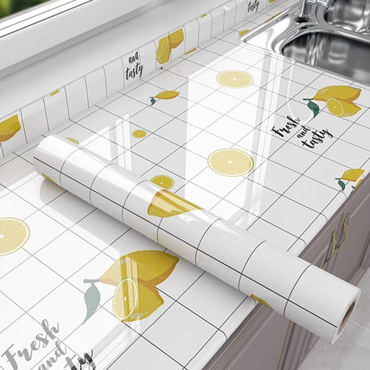 Kitchen Oil-proof Stickers Waterproof Self-adhesive Wallpaper Moisture- And Oil-resistant