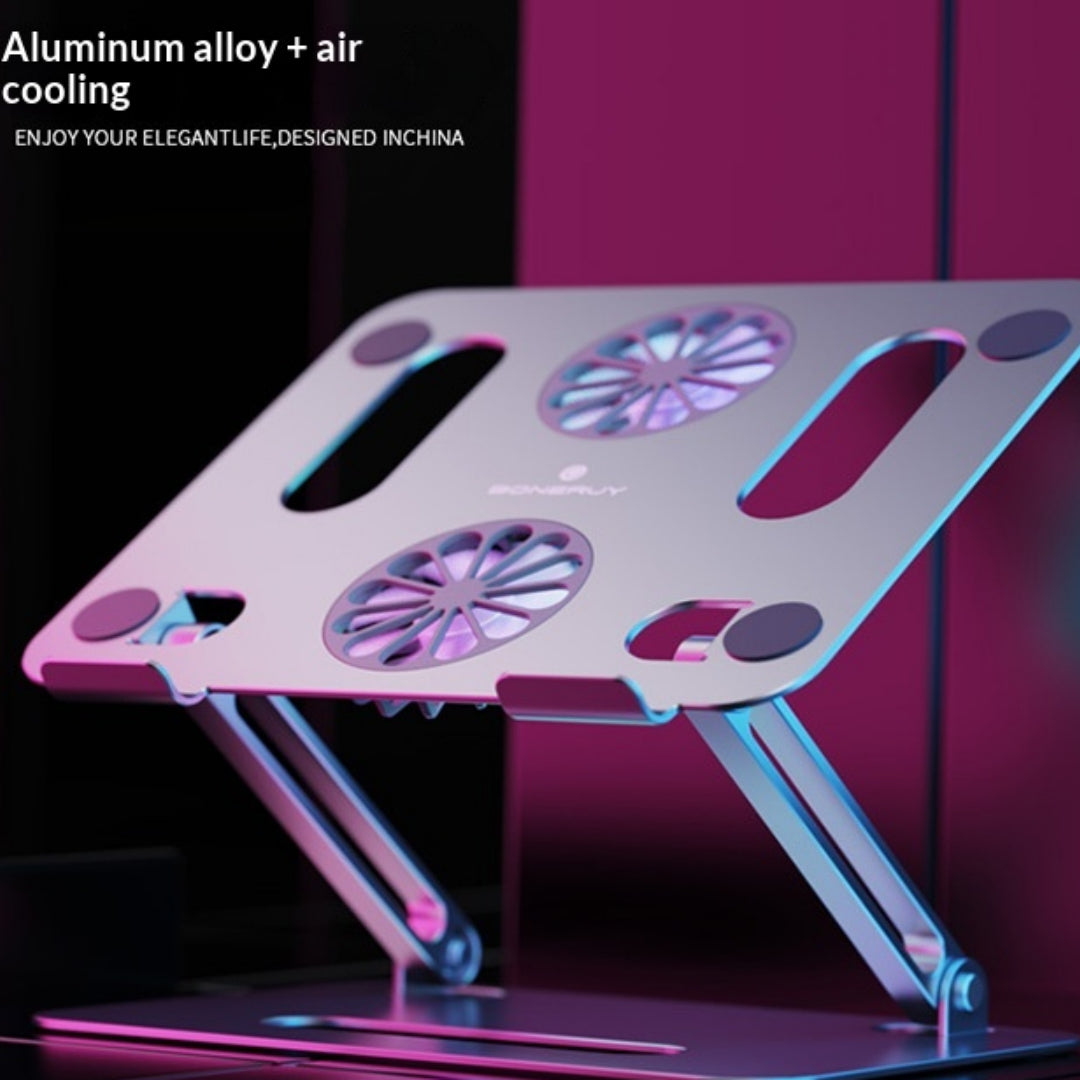 Double-layer Foldable Storage Metal Aluminum Alloy Cooling Stand