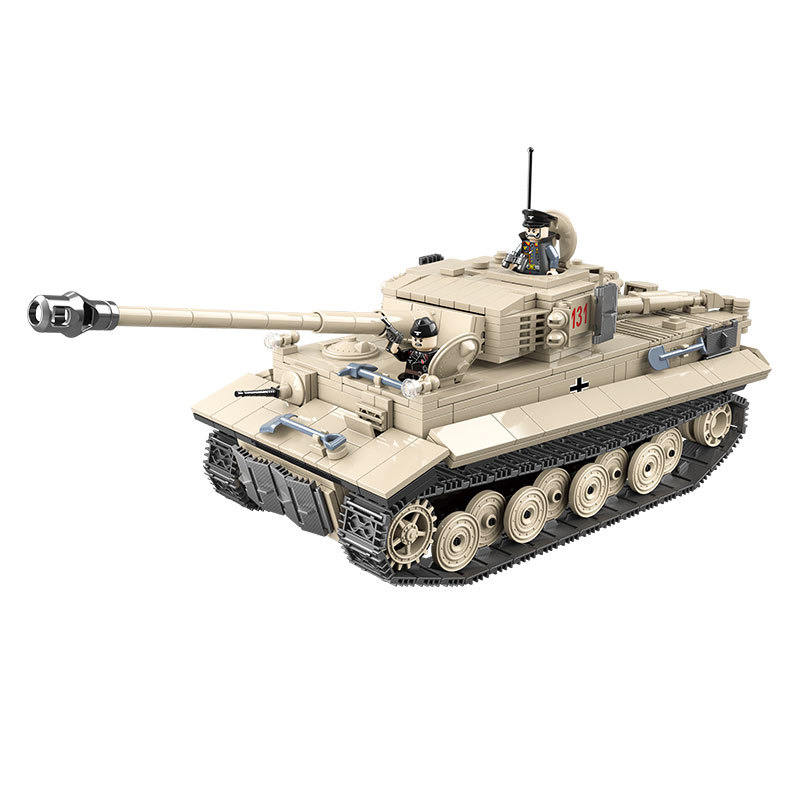 Tank Building Block Model Compatible With Small Particle Military Minifigure Boys Toys