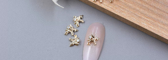 Copper-inlaid Zircon Metal Nail Art Rhinestone Accessories