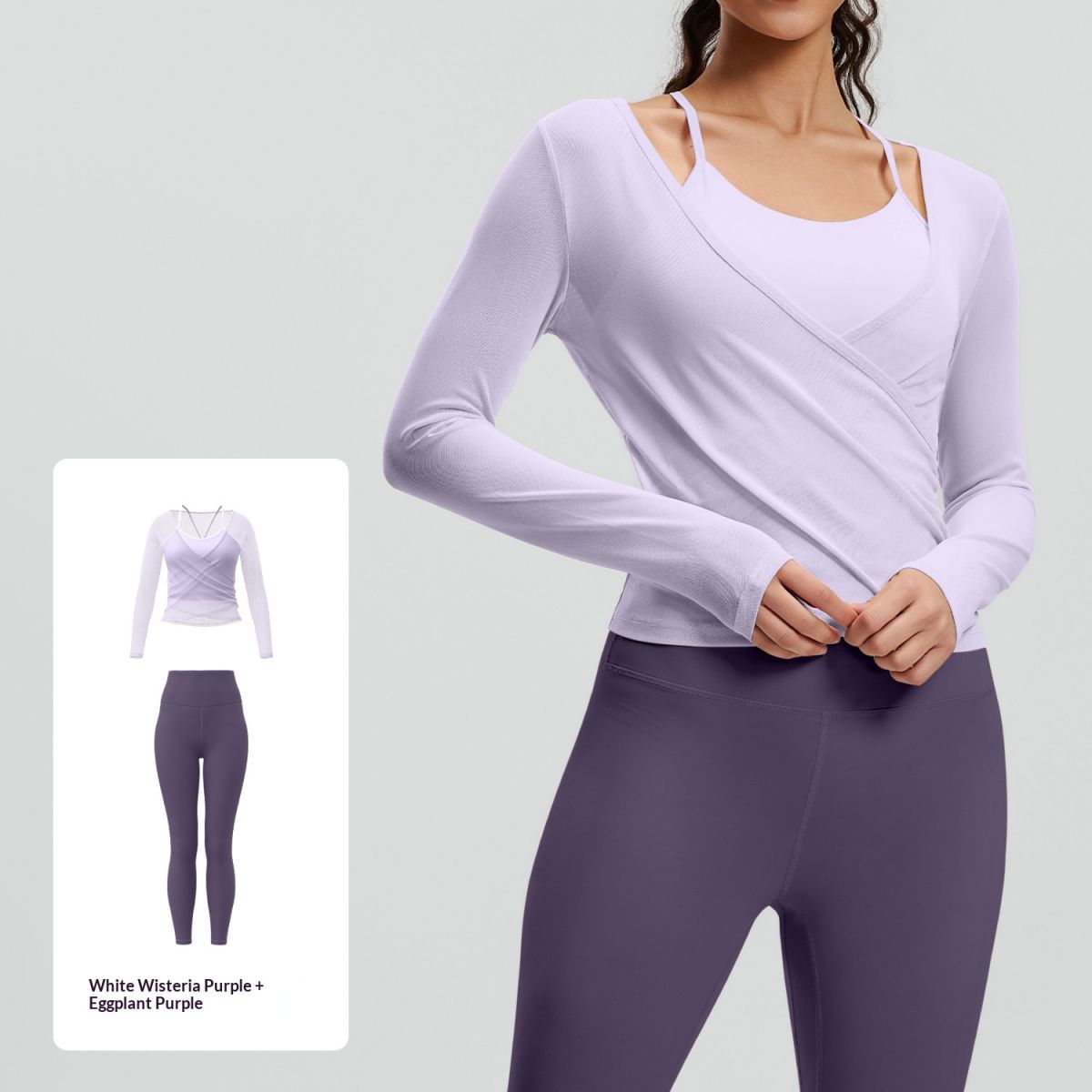 Mesh Breathable Sports High-Waisted Butt-Lifting Yoga Set For Women