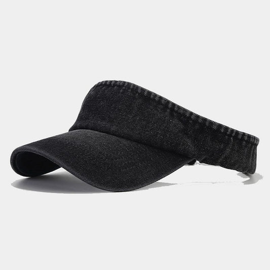 Solid-color Adjustable Water-washed Distressed Wide-brimmed Cool And Simple Casual Hat. Suitable For Outdoor Shopping And Traveling. Provides Shade.
