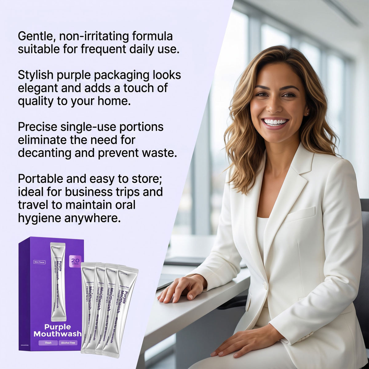 Purple Mouthwash Oral Care