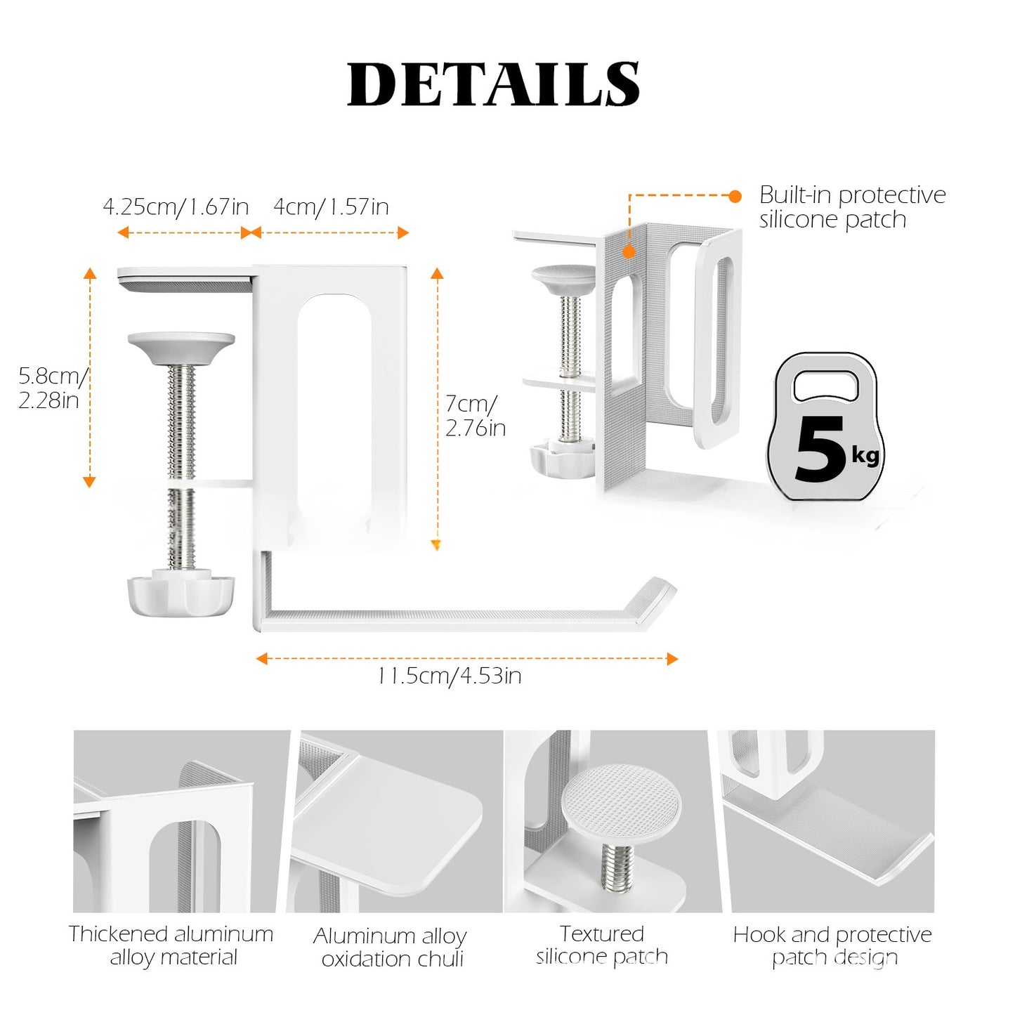 Non-Drilling Multi-Functional Side Laptop Cooling Stand
