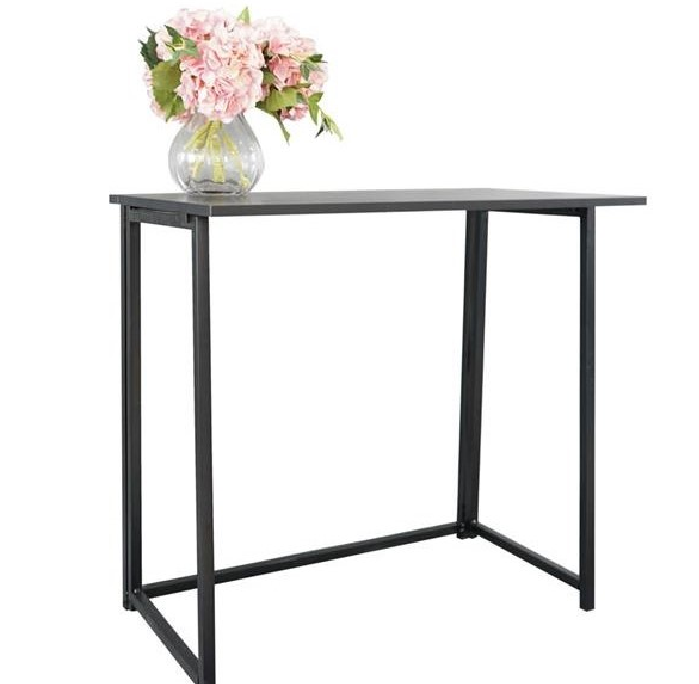 Simple Collapsible Computer Desk Black