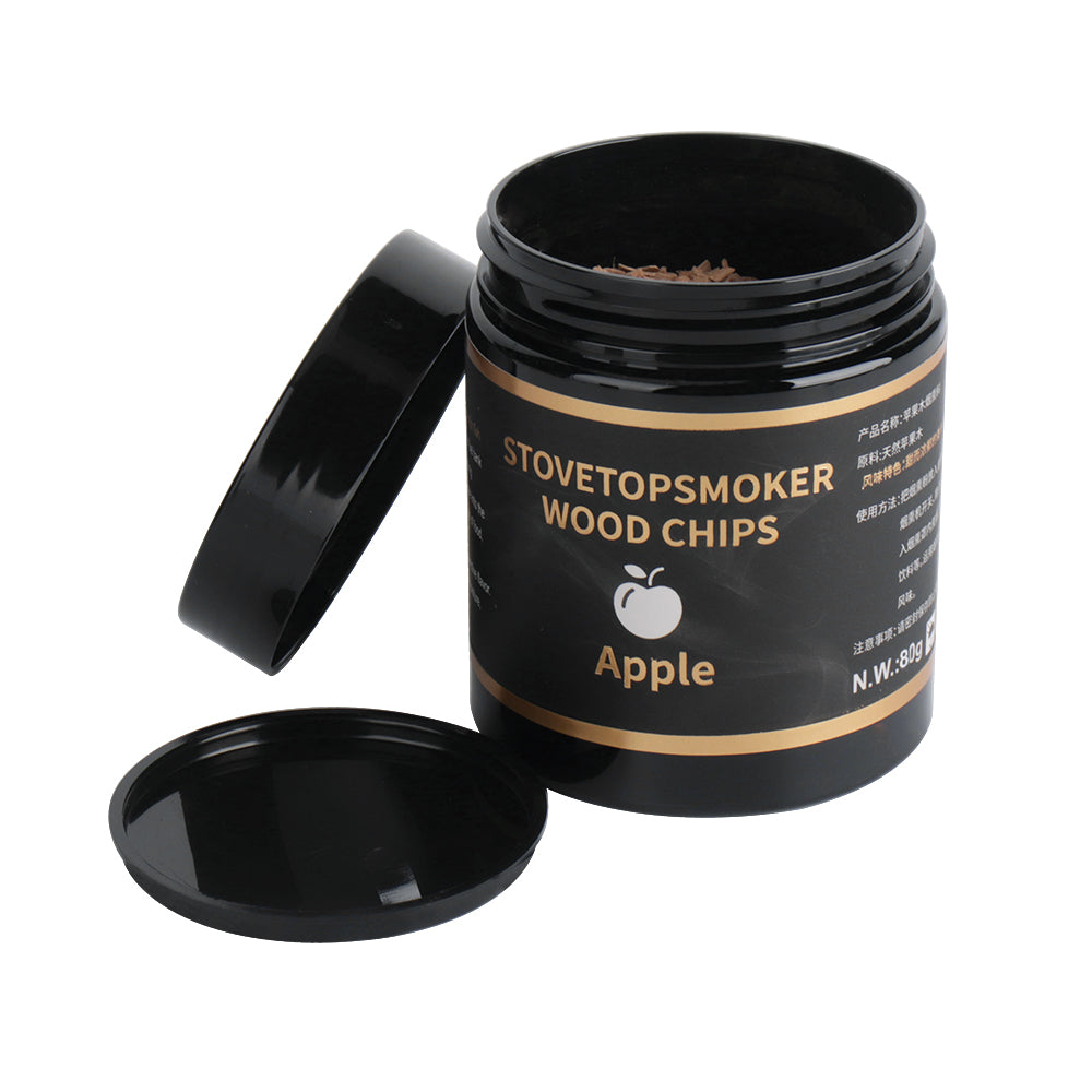 4PCs BBQ Wood Chips Set For Grill Meat Food Salmon Smoker Smoke Cook Utensils  Cherry Walnut Sawdust Oak Wood Chips