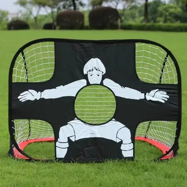 Pop-Up Foldable Football Goal – Nylon Mini Net For Adults & Youth, Outdoor Sports-Perfect Christmas Gift