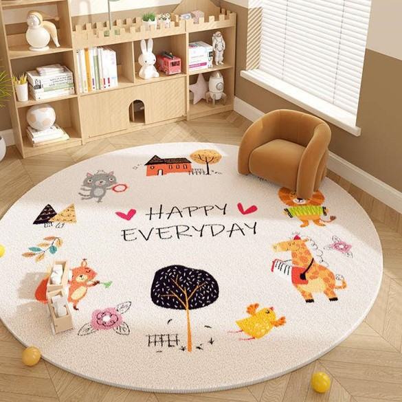 Household Bedroom Stain-resistant And Easy-care Crystal Velvet Carpet