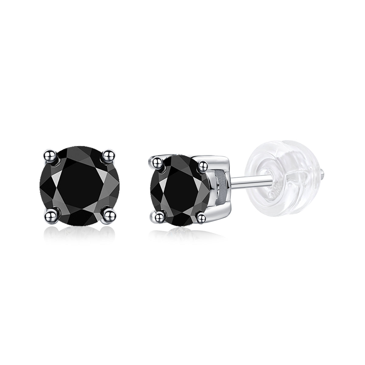 Pure Love - Earrings Set With Top-quality Moissanite S925 Silver And Platinum-plated Stud Earrings Are Fashionable And Trendy Accessories That Can Be Tested With A Diamond Pen