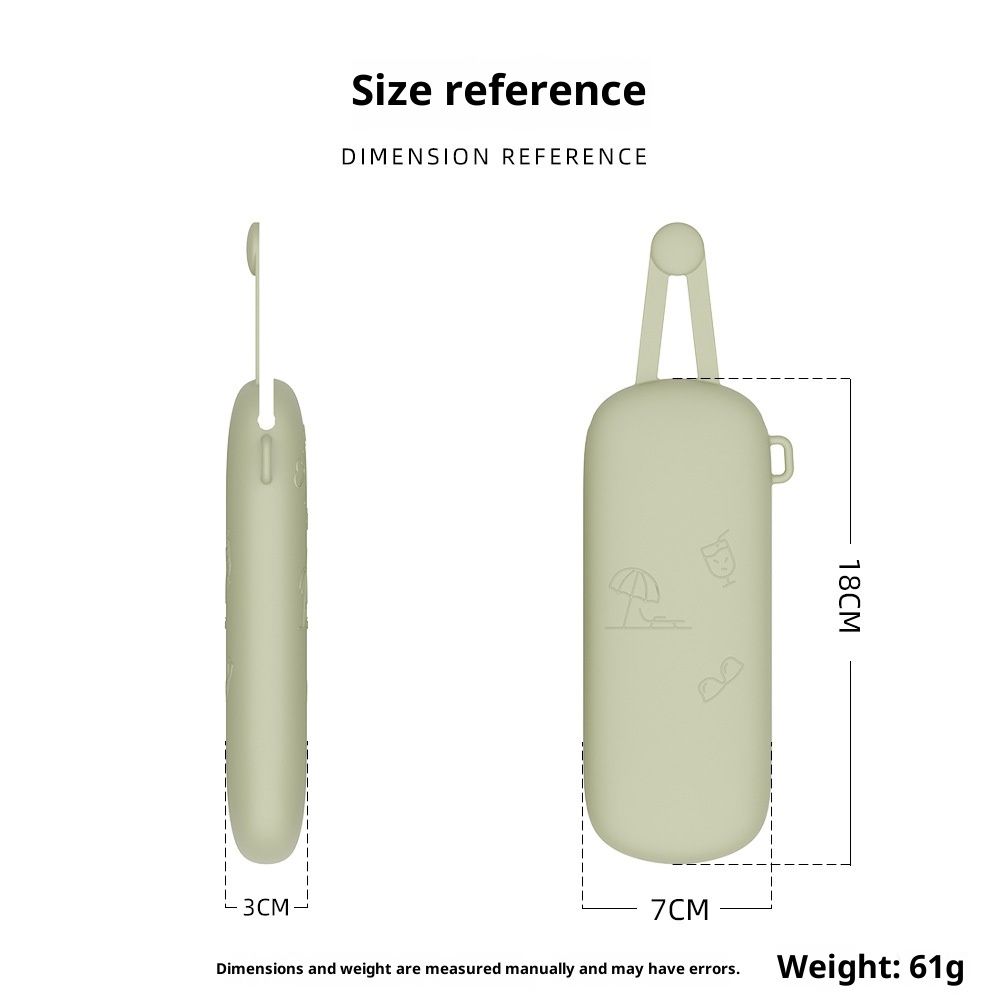 Silicone Glasses Storage Bag Makeup Brush Washing Supplies