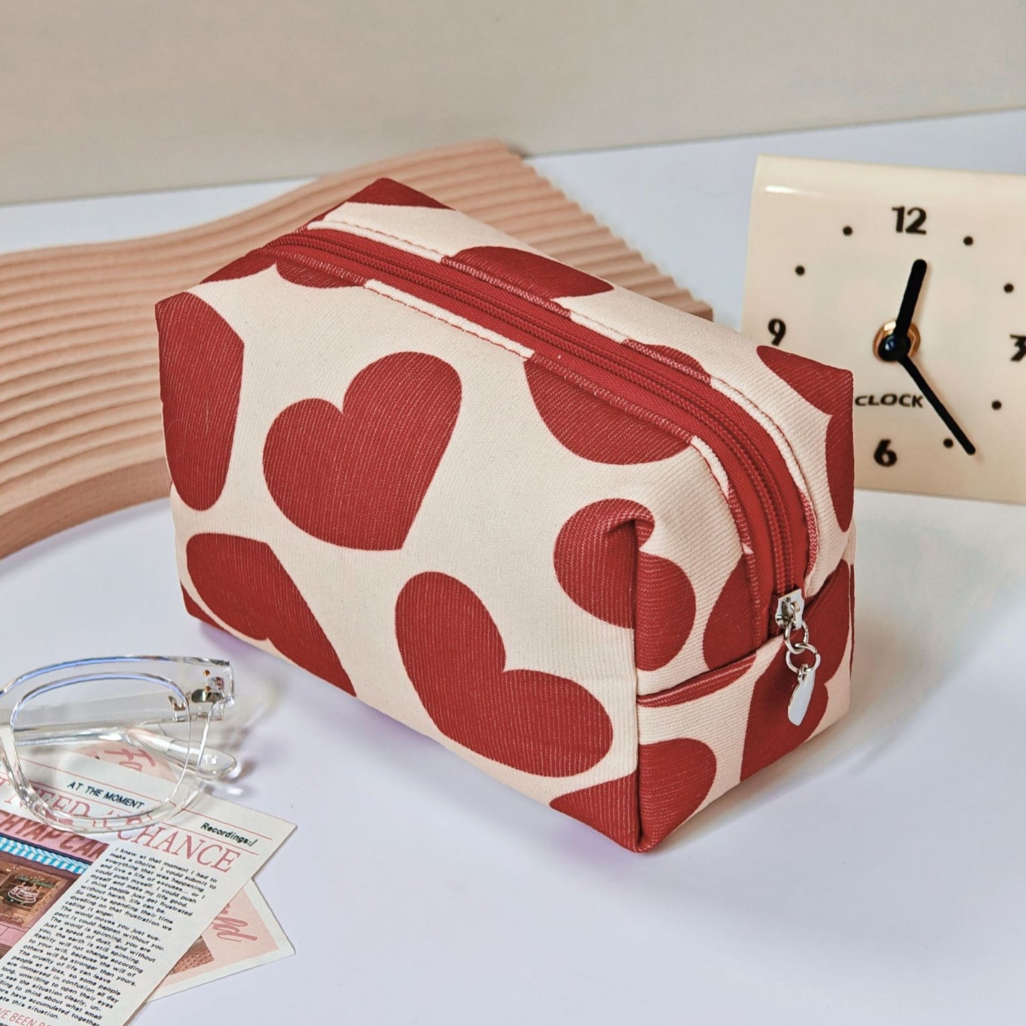 Printed Quilted Makeup Large Capacity Portable Toiletry Bag For Travel
