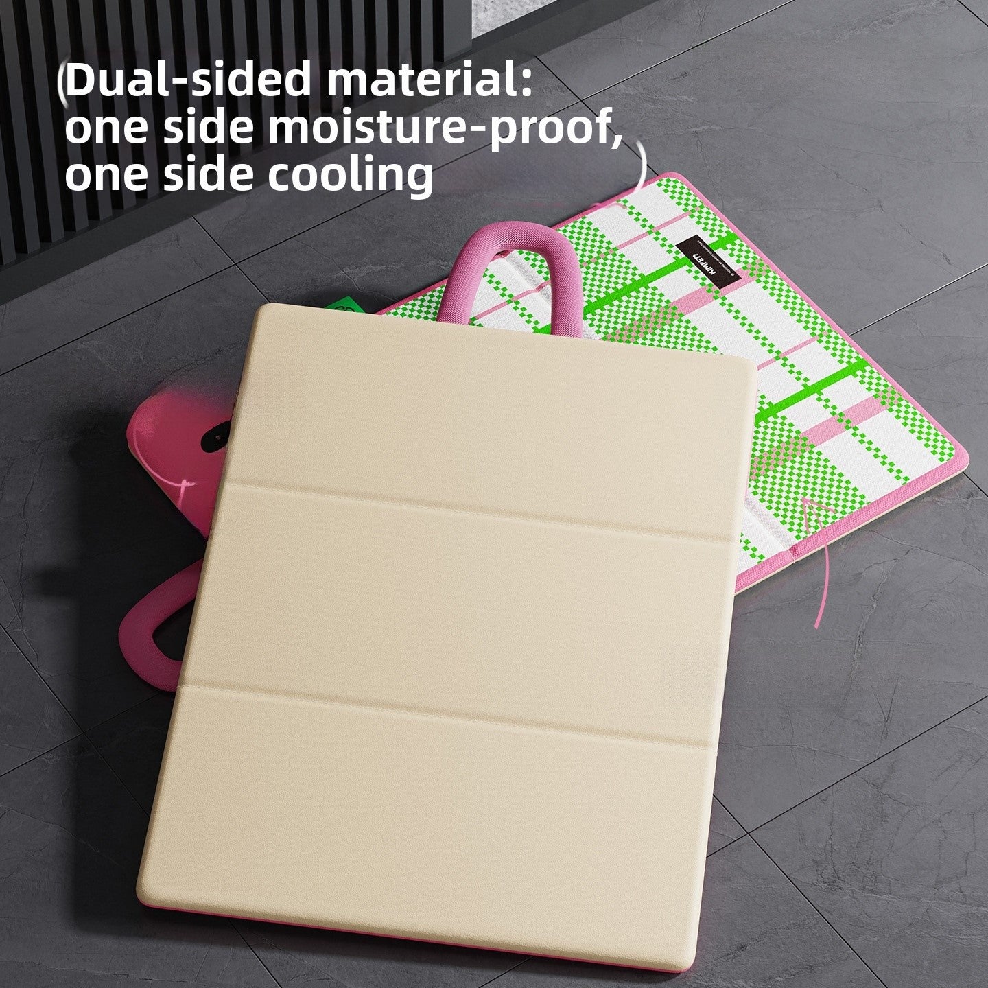 Summer Cooling Pet Mat Bed With Pillow Folding Portable Double-Sided For Cats Small Dogs
