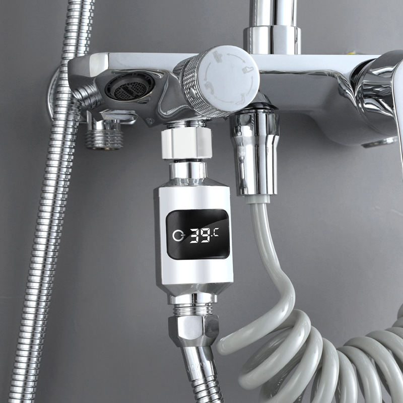 Bathroom LED Thermometer And Water Temperature Controller, A New Type Of Smart Thermometer For Measuring Water Temperature, Suitable For Both Kitchen And Bathroom Use