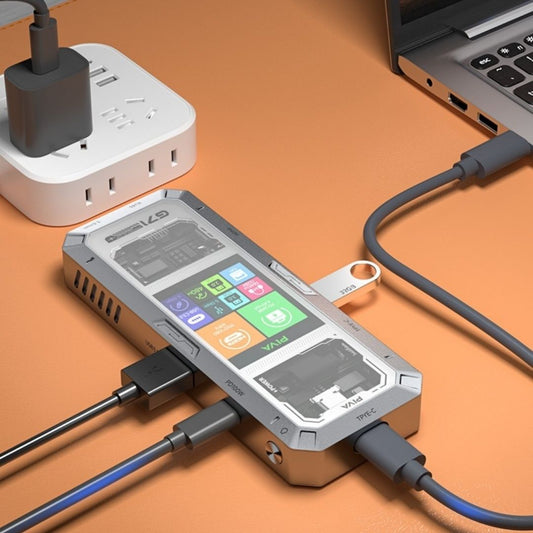 G71 Smart 4K60Hz High-Speed Splitter With Screen And Gigabit Ethernet Port