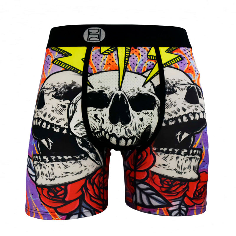 Cartoon Printed Quick-dry Men's Sports Fitness Extended Underwear