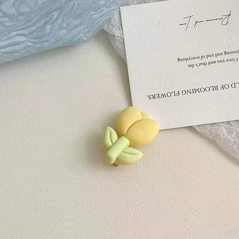 Cute Frosted Tulip Hair Clip
