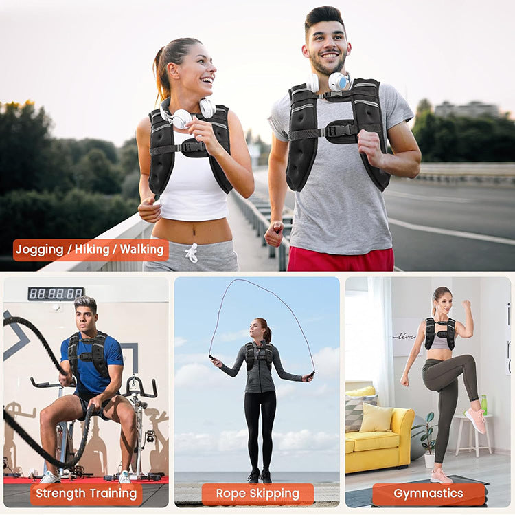 Invisible Weighted Running Vest With Integrated Equipment