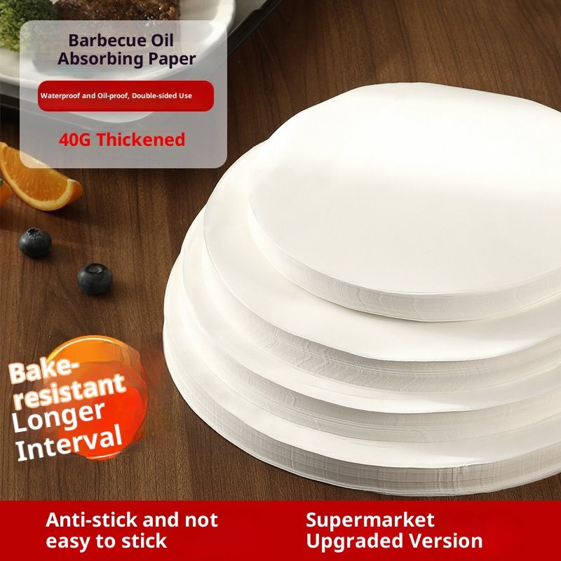 Food Grade Barbeque Paper High Temperature Resistant Disposable Oil Paper Food Baking Silicone Paper
