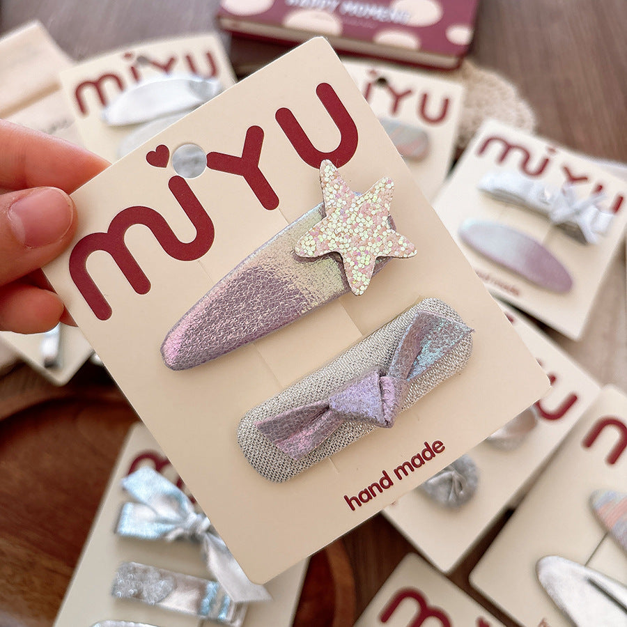 Versatile Childrens Hair Clip Made Of Leather