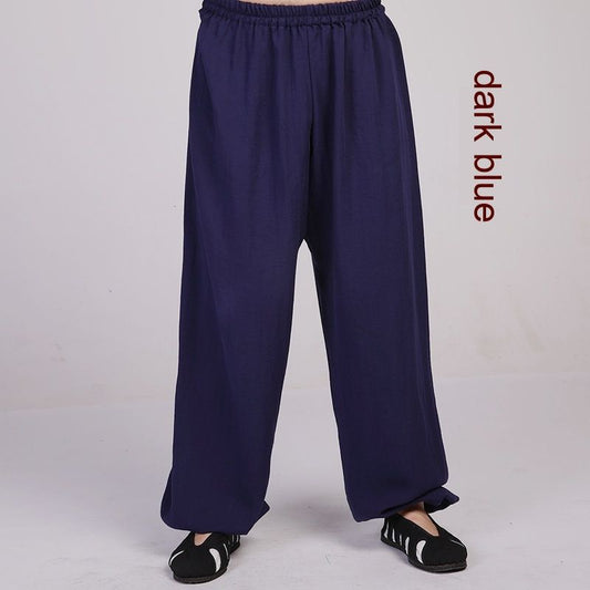 Summer Linen Yoga Tai Chi Trousers