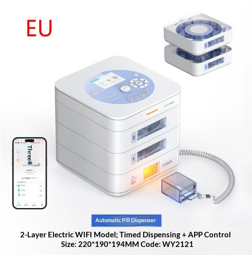 Ideerfit Smart Pill Dispenser With Timed Medication Reminders